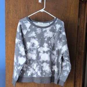 Grayson Threads Gray and White Sweatshirt